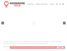 Tablet Screenshot of handmadetour.com